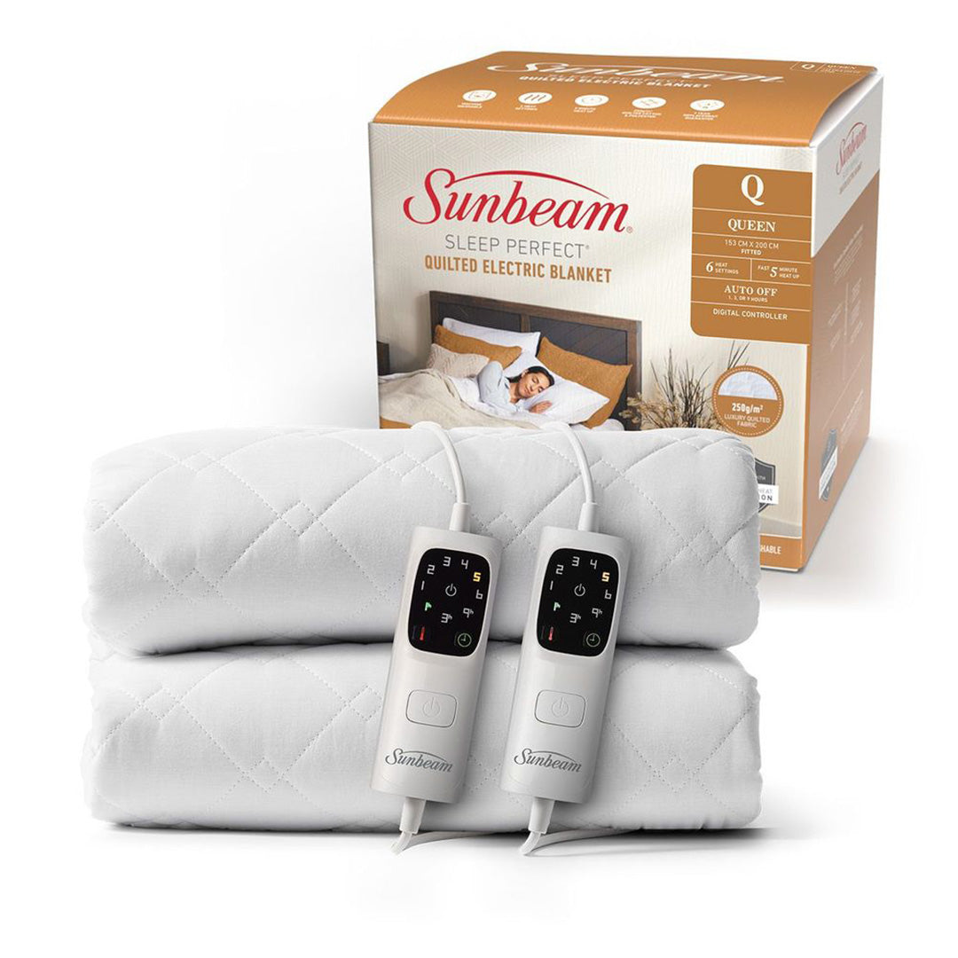 Sunbeam quilted best sale heated blanket